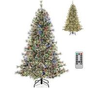 Sapin de Noël Artificiel 180 cm, Arbre de Noël à Charnière 598 Aiguilles de Pin