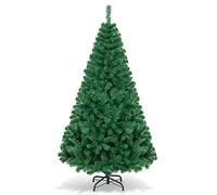 GIANTEX Sapin de Noël Artificiel 180 cm, Arbre de Noël Décoration Intérieur en PVC avec 650 Branches, Support en Métal, Arbre Décoratif pour Maison, Bureau, Apparence Réaliste