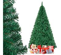 GIANTEX Sapin de Noël Artificiel 240 cm, Arbre de Noël Décoration Intérieur en PVC avec 1138 Branches, Support en Métal, Arbre Décoratif pour Maison, Bureau, Apparence Réaliste