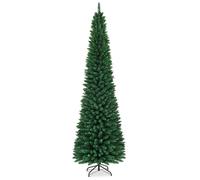 GIANTEX Sapin de Noël Artificiel H270 cm-Arbre de Noël avec Base en Fer-1500 Branches en PVC-Décoration de Noël pour Maison/Magasin