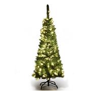 GIANTEX Sapin de Noël Lumineux 2,3 M avec 350 LED, Arbre de Noël Artificiel avec Socle en Fer, 1085 Branches en PVC, Décor de Fête