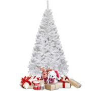 Giantex Sapin de Noël pour Décoration de Noël Matériau PVC avec Pied en Métal Blanc (1.5M) Blanc G