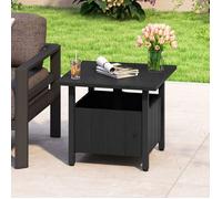 GIANTEX Table de Jardin avec Trou pour Parasol de 4,8 cm, Table d'Appoint avec Rangement et 2 Sacs de Sable, 55,5 x 55,5 x 48 cm