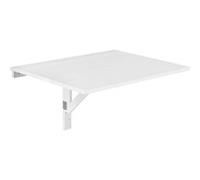 Giantex Table Murale Rabattable en Bois de Pin 80 x 60 x 43 cm, Blanc Blanc G