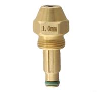 Gicleur fioul 1.2MM pour chauffe-eau et chaudière(1.0MM) | Laiton massif, taille 0.8MM, angle 60°, pour idéal brûleurs domestiques, atomisation fine