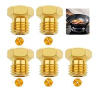 Gicleur gaz Butane Universels, GPL Bouteille Buses Brûleur Injecteur de Gaz Gicleur Bouteille Kit de Conversion, pour Cuisinière à Gaz de Brûleur au Propane (1x0,5, 2x0,7, 1x0,87, 1x1,02)
