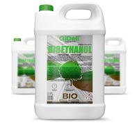 GiDeli Bioéthanol Parfum forêt 96,6 % éthanol pour intérieur et extérieur Sans fumée ni suie 3 x 5 l À base de maïs et de betterave sucrière
