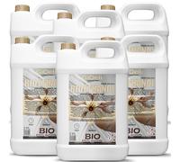 GiDeli Lot de 6 bio-éthanol - 5 l - Parfum vanille - 96,6 % d'éthanol - Pour intérieur et extérieur - Sans fumée et suie - Fabriqué à partir de maïs et de betterave sucrière