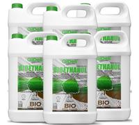 GiDeli Lot de 6 bio-éthanol Parfum forêt 96,6 % éthanol pour intérieur et extérieur Sans fumée ni suie Fabriqué à partir de maïs et de betterave sucrière 6 x 5 l