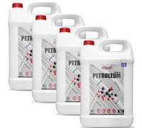 GiDeli Pétrole Purifié 4 x 5 L - Huile pour Lampes à Pétrole et Torches | Combustible de Haute Pureté, Faible Odeur, pour Lanternes, Lampes à Huile et Camping, Fabriqué dans l'UE
