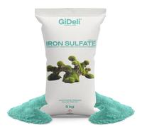 GiDeli Sulfate de Fer 5 kg - Anti-Mousse pour Gazon et Hortensias | abaisse le pH du sol, pour plantes acidophiles, améliore l'aspect et la couleur du jardin, soluble pour l'arrosage