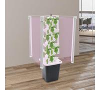 GIDRLL Kit de culture hydroponique, 6 étages, 30 trous, sans terre, tour hydroponique verticale avec lumière LED et réservoir d'eau, tour de plantation hydroponique pour herbes, fruits, légumes