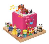 Gieanoo TonieBox 1 et Toniesbox 2 Tonie Box Étagère de rangement magnétique carrée en bois de pin pour bureau ou sol 12 à 30 caractères pour chambre d'enfant (naturel)