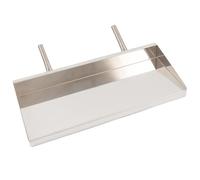 GIEMME Lèchefrite en Acier INOX pour Chemiée ou Barbecue, Lèchefrite pour Tournebroche (Longueur 79 cm)