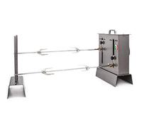 GIEMME - Tournebroche électrique à 2 moteurs - Capacité maximale 12 kg - Broches réglables en hauteur