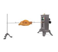 GIEMME Tournebroche Électrique pour Barbecue - Rôtissoire pour Barbecue ou Cheminée - Supporte jusqu’à 6 kg