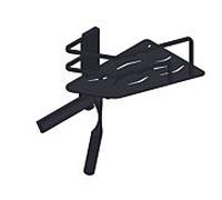 Giese Panier de douche Seaside 30782-14 crochet et raclette, modèle d'angle, noir mat