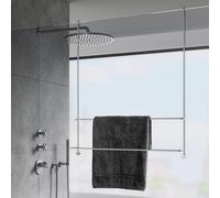 Giese Server Porte-serviettes de bain pour paroi en verre, 11860-02,