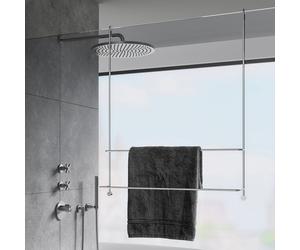 Giese Server Porte-serviettes de bain pour paroi en verre, 11860-02,