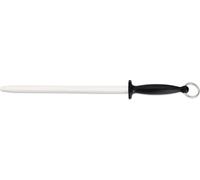 Giesser Aiguiseur Acier à aiguiser Aiguiseur de couteaux Forme ovale Traction extra fine - 31 cm Noir