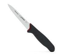 Giesser depuis 1776 - fabriqué en Allemagne - Couteau d'office 13 cm PrimeLine, noir, inoxydable, lavable au lave-vaisselle, couteau de cuisine tranchant antidérapant, à pointe moyenne