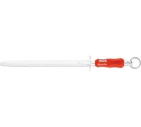 Giesser Messer Abziehstahl Fusil à aiguiser Forme ovale ultrafine - 31 cm Rouge