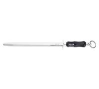 Giesser Messer Silver Cut Fusil à aiguiser poli ovale - 31cm noir