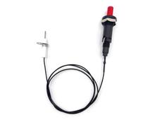 GifBasg Lot de 2 Allumeurs Piézoélectriques à Bouton-Poussoir avec Câble de 100 cm et Aiguille d’Allumage, Bouton d’Allumage pour Barbecue, Four, Cuisinière et Chauffe-Gaz