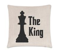 Gift Base Le Roi Jeu D'Échecs Coussin Housse