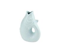 Gift Company Vase Monsieur Carafon XS, Vase déco Poisson, faïence, Blue Horizon