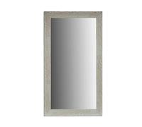 Gift Decor Lot de 2 miroirs muraux en Bois Blanc Verre (75 x 136 x 1,5 cm)