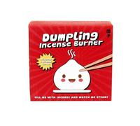 Gift Republic Brûleur d'encens Dumpling 4 cônes d'encens parfumés au Jasmin + 1 brûleur d'encens Dumpling + 1 Assiette Blanc