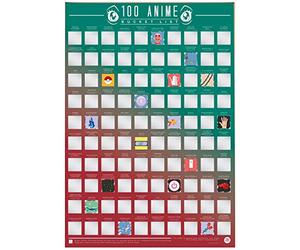 Gift Republic Lot de 100 affiches de film à gratter classiques avec inscription « Bucket List », multicolore, 61 x 40,6 cm