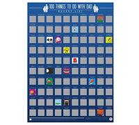 Gift Republic Poster à gratter « 100 choses à faire avec papa », multicolore