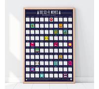 Gift Republic Poster à gratter 100 films Sci