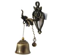 Gift Store - Décoration murale à suspendre pour chambre, jardin, cloche, porte, porte de magasin, heurtoir porte-bonheur (éléphant)
