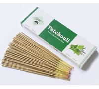 Giftbrit Lot de 100 bâtons d'encens Patchouli naturels et à Base de Plantes avec 1 Porte-encens pour la méditation, Le Yoga, l'église, la Relaxation, la guérison et la positivité