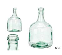 GIFTDECOR Bouteille Rectangulaire 4,4L Transparente en Verre
