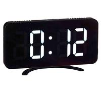 Giftdecor Horloge Miroir Noir 15.7x7.7x1.5 cm Plastique ABS (Set de 12)