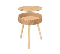 GIFTDECOR Table Auxiliaire Ondulations Naturel