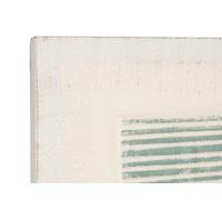 GIFTDECOR Tableau Relief Rayures Turquoise 60x110cm