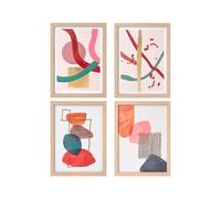 GIFTDECOR Tableau sur toile cadre naturel abstrait assorti 30x40 cm