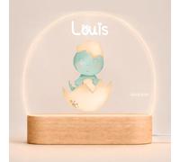 Giftove Veilleuse Bébé Personnalisée avec Prénom & Date - Cadeau Naissance | Cadeau Naissance Garcon Fille ou Nouveau Né Personnalisé • Idee Baptême ou Noel •Déco Chambre Bébé et Enfant • Nom Lampe Bebe