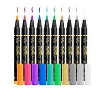 gifyym Marqueurs pour la Peau | Kit De Maquillage Temporaire Visage 10 Couleurs | Marqueur Corps À Paillettes Cosmétiques,Pour Adultes Adolescents Cosplay Fête Carnavals Séances Photo Danse