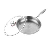 gifyym Poêle Titane - Performance Antiadhésive Durable | Titanium Alloy Sauté Couvercle 26-32cm | Pour Cuisine Quotidienne Restaurant Appartement Hôtel Camping Dortoir Usage Intérieur Polyvalent