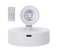 gifyym Spot LED avec télécommande - Spot LED d'intérieur | Lampe montante rotative alimentée par piles pour éclairage d'ambiance intérieur, art et statues