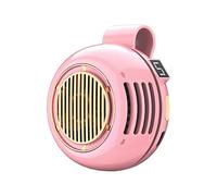 gifyym Ventilateur à clipser - Mini ventilateur rotatif à 360° rechargeable par USB - 6,4 x 4 cm - 105 g - Dispositif de refroidissement personnel silencieux à 3 vitesses - Pour cou, taille, bureau