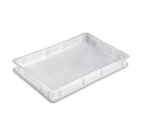 Giganplast Gig Model Service Boîte à pâte Pain Pizza, 60 x 40 x 7 cm, Blanc