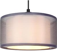 GIGGI Grand abat-jour à 2 niveaux - Gris moderne - Abat-jour pour plafonnier, lampe de table et lampadaire - Salon, cuisine, chambre à coucher, couloir