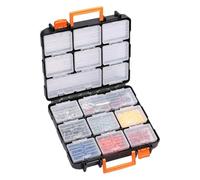 Gihioue Organisateur de petites pièces | Mallette amovible à 16 compartiments, boîte à outils pour vis et écrous, pour vis, clous, boulons, perles, accessoires de pêche, puzzles, blocs de